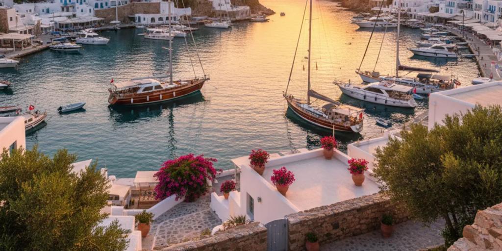 Les remparts fortifiés de Dalt Vila dominant le port d'Ibiza au crépuscule